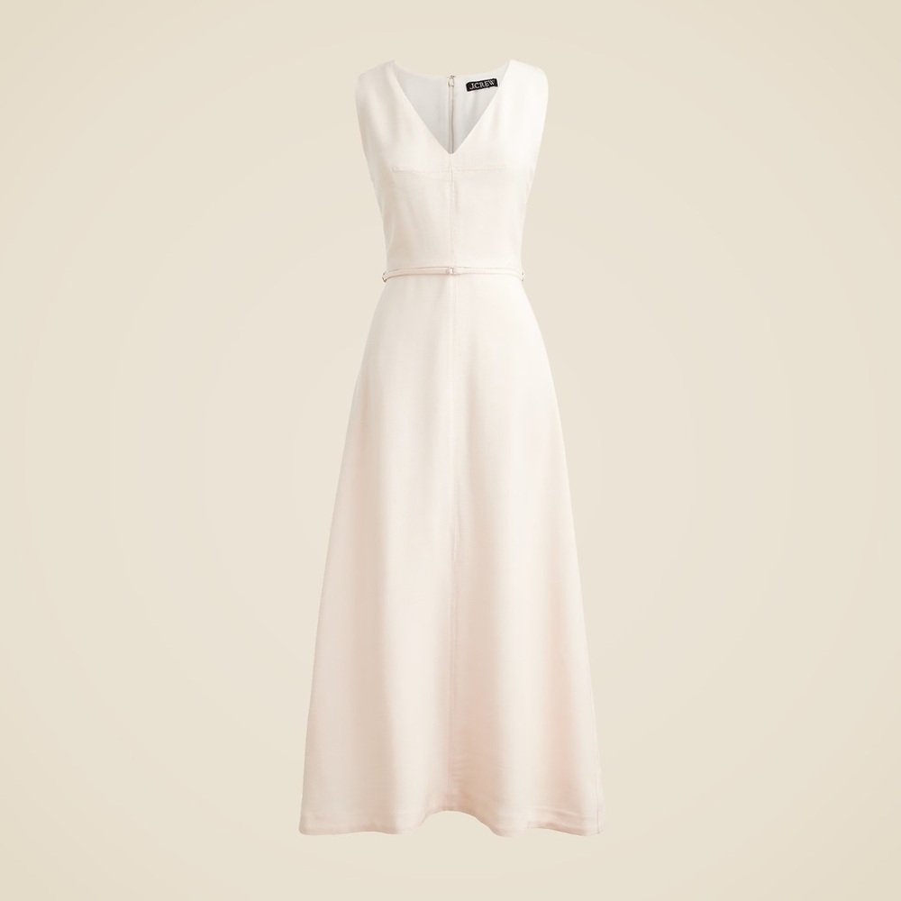 J. Crew Tall Cream Midi Dress
